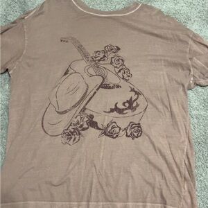 Woman's Brown Graphic T-Shirt